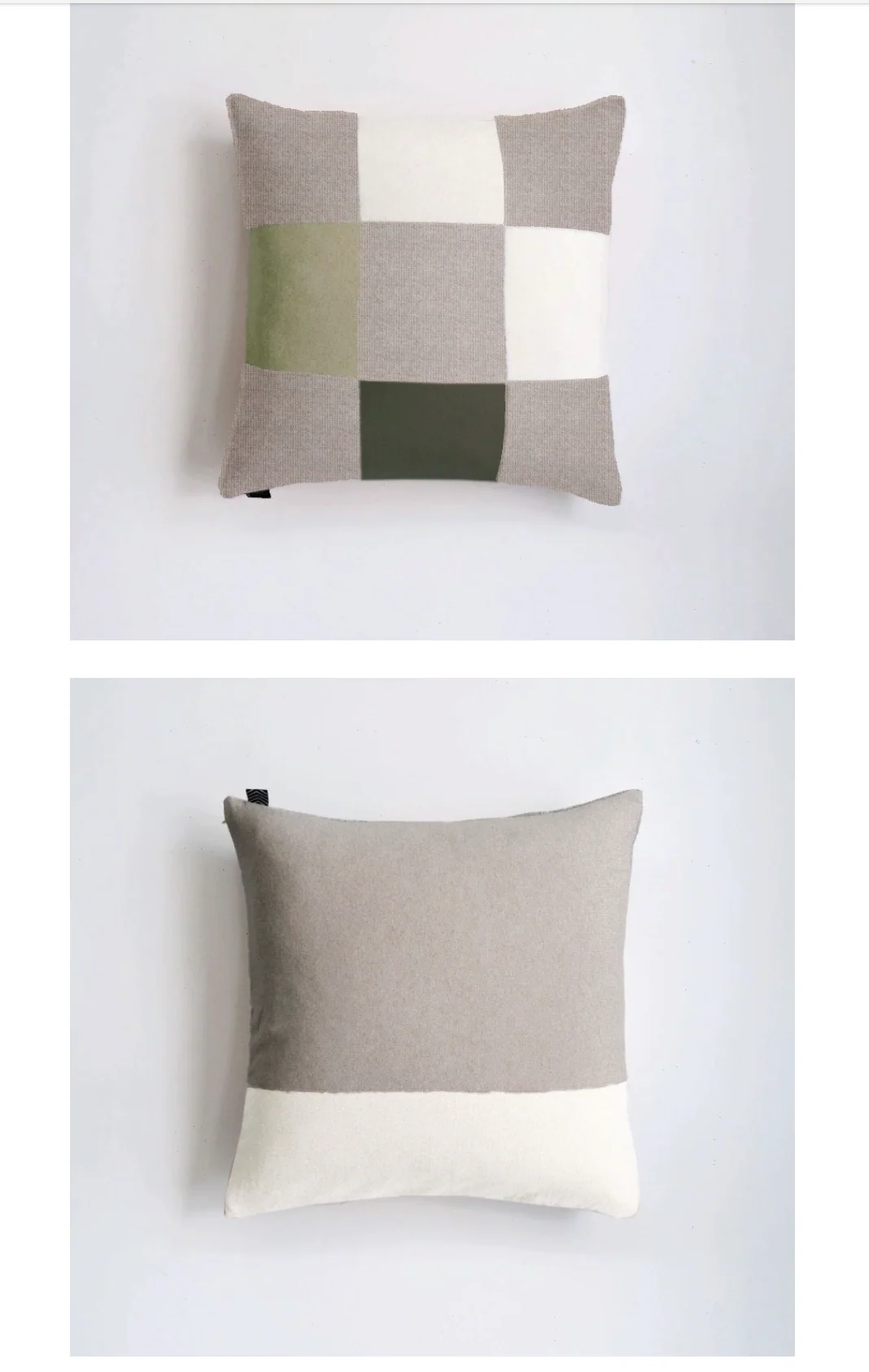 Bico Cushion Check - Grey / Green