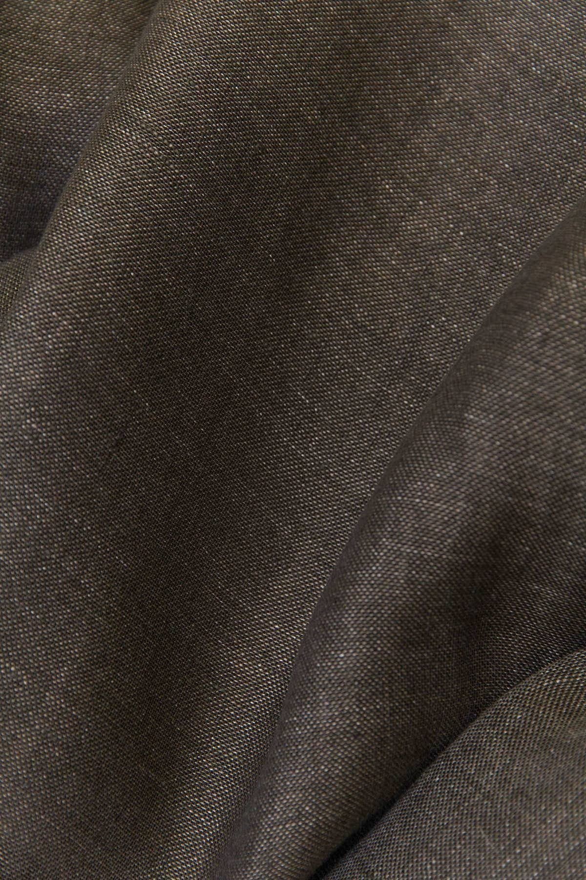 Linen Curtains in Dark Brown Color - 1634 - Image 3