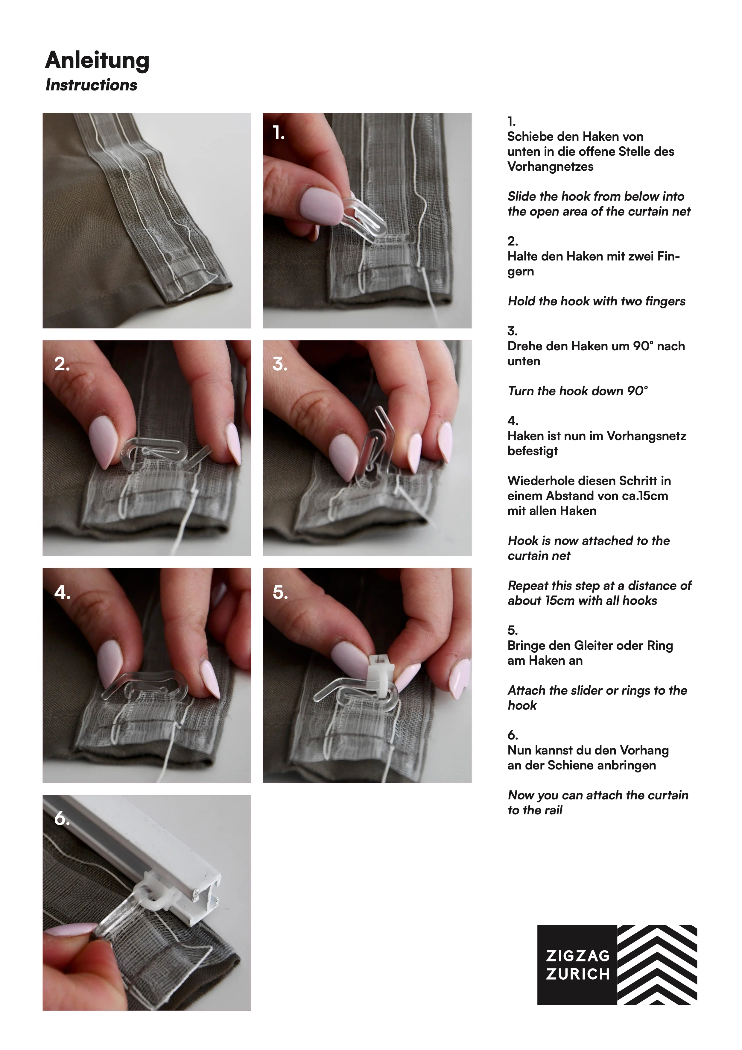 Linen Curtains in Light Grey Color - Image 3